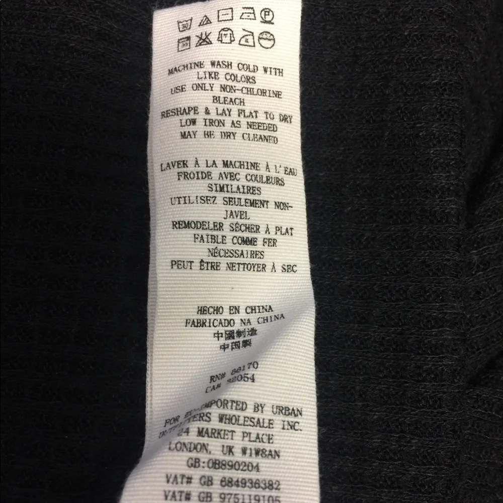 Free People Sweetest Thing Black Thermal